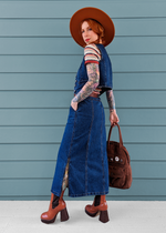Mediterranea Denim Midi Skirt