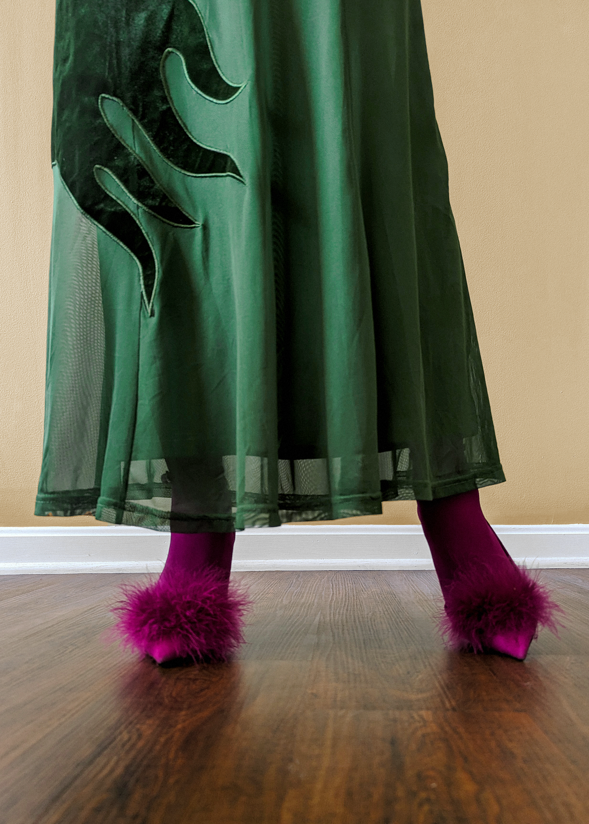 Bias cut velvet skirt hotsell