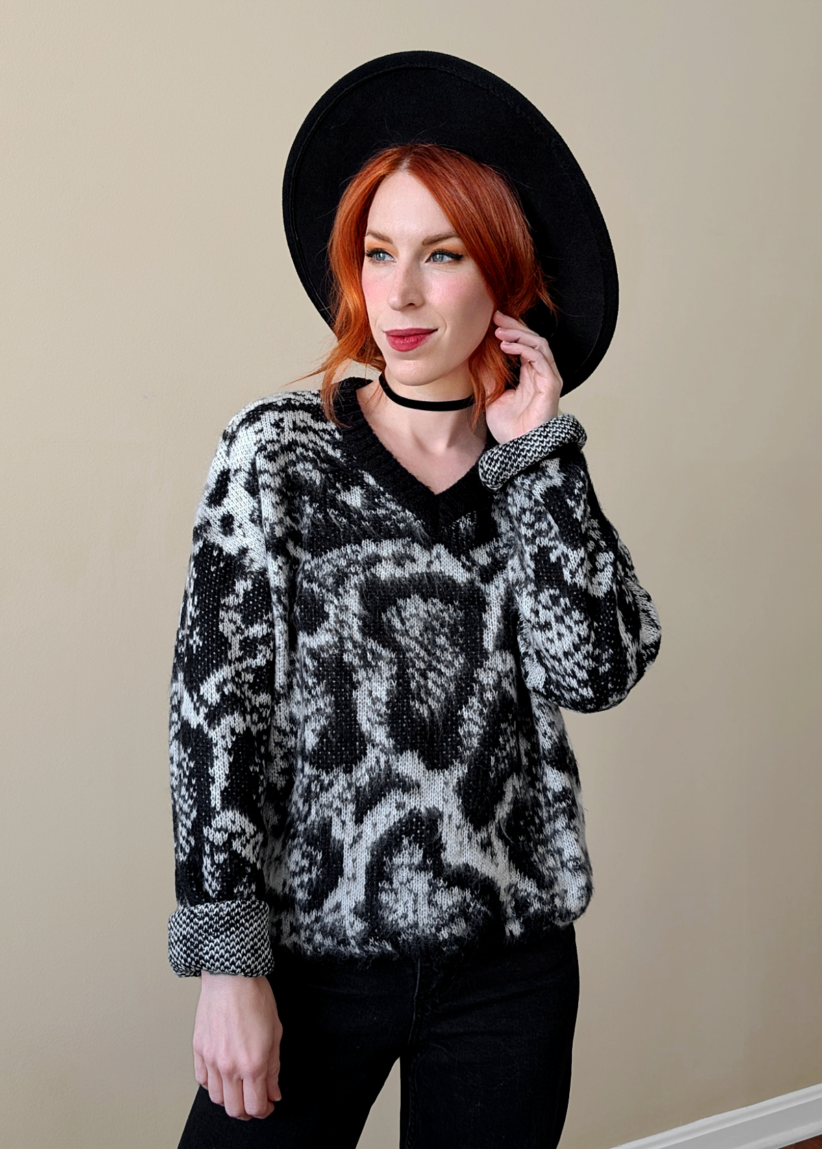 Slither Brushed Knit Sweater