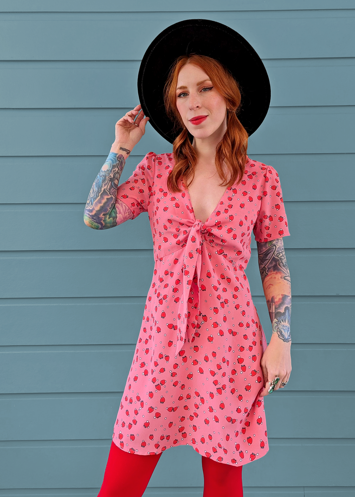 Strawberry Fields Mini Dress