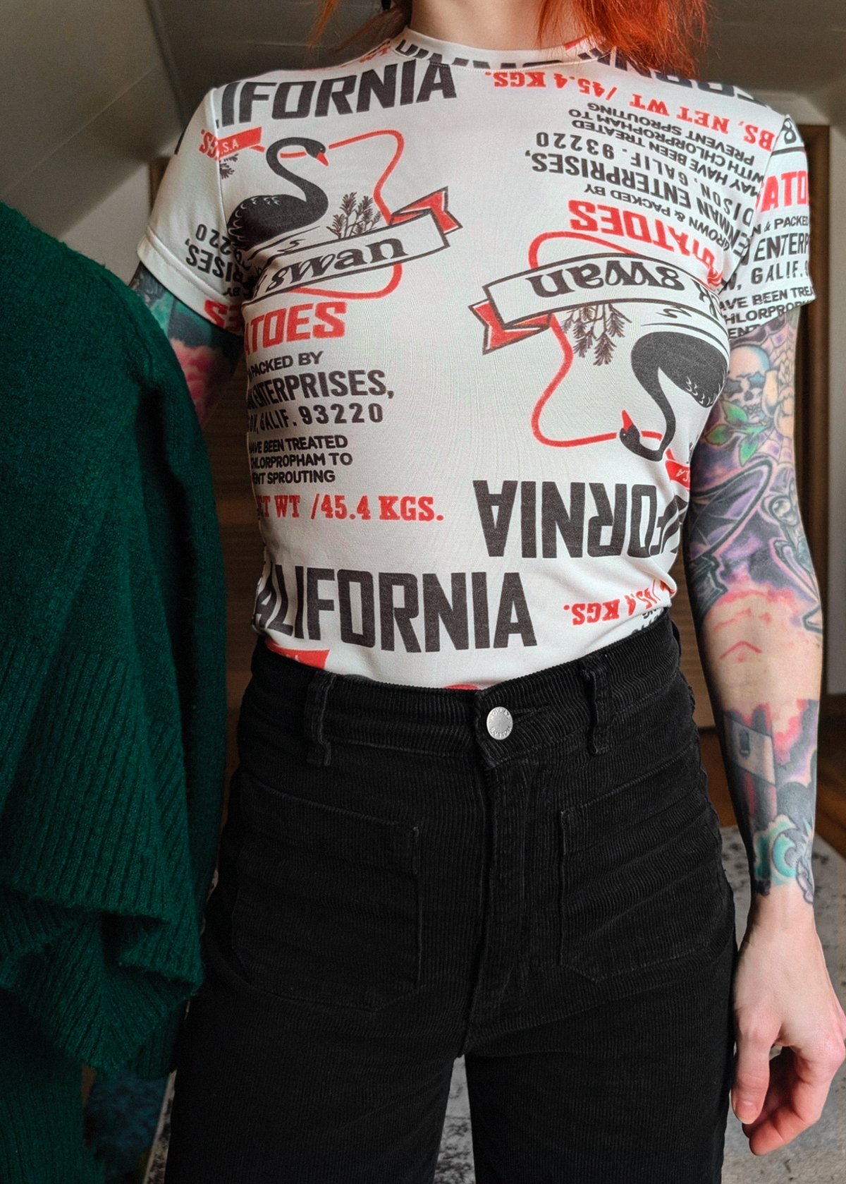 Black Swan Slinky Baby Tee