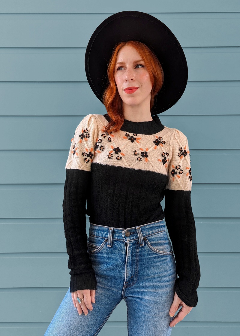 These Days Embroidered Sweater