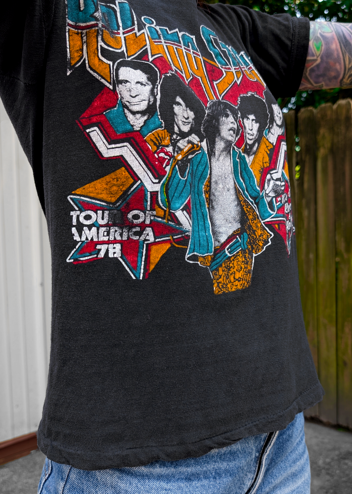 Vintage 1978 Rolling Stones Tour of America Ringer Tee authentic Vintage 1978 Rolling Stones Tour of America Ringer Tee authentic