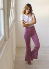Lilac Pink Corduroy Eastcoast Flares