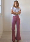 Lilac Pink Corduroy Eastcoast Flares