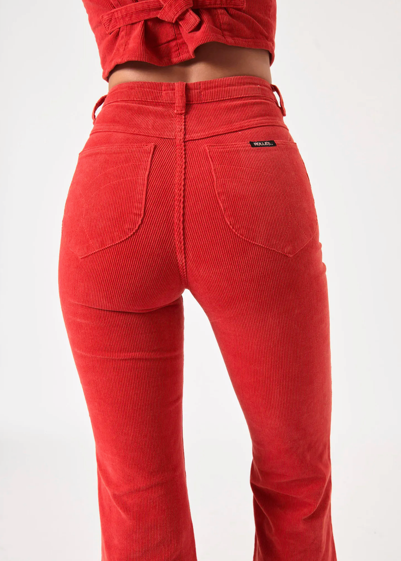 Scarlet Corduroy Eastcoast Flares
