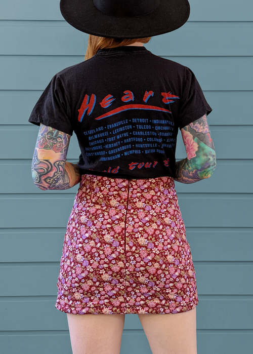 Calico Quilted Mini Skirt