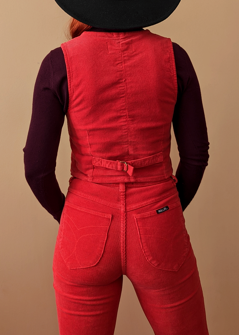 Scarlet Corduroy Eastcoast Flares