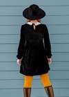 Wednesday Velvet Babydoll Dress