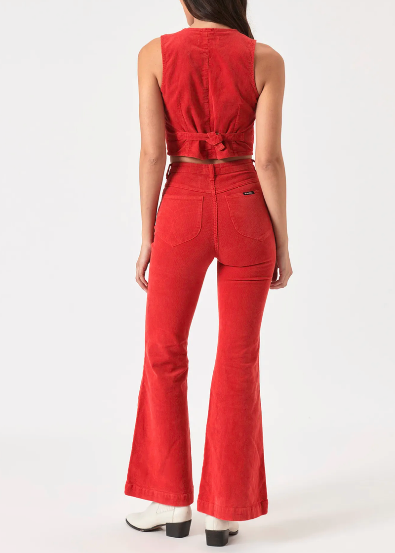 Scarlet Corduroy Eastcoast Flares