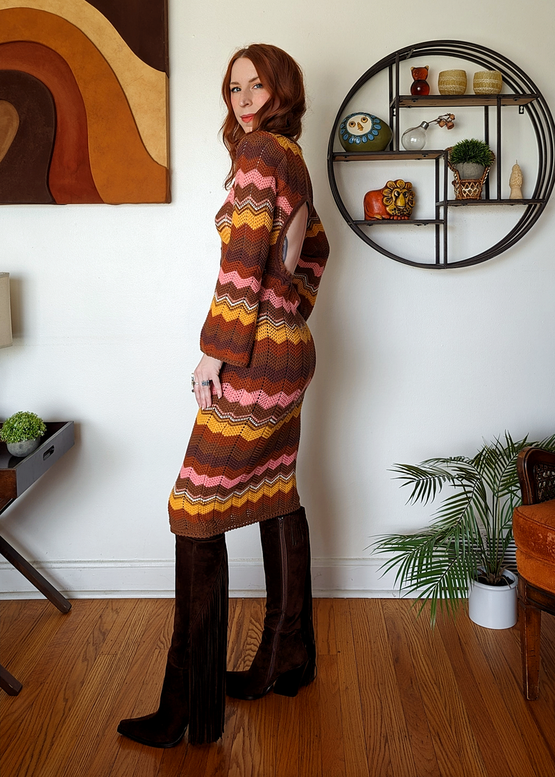 Ziggy Crochet Midi Dress / Duster
