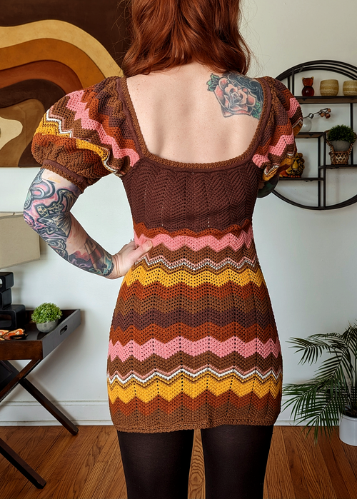 Ziggy Crochet Mini Dress