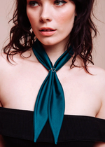 Blue Bayou Shimmer Stretch Scarf Tie