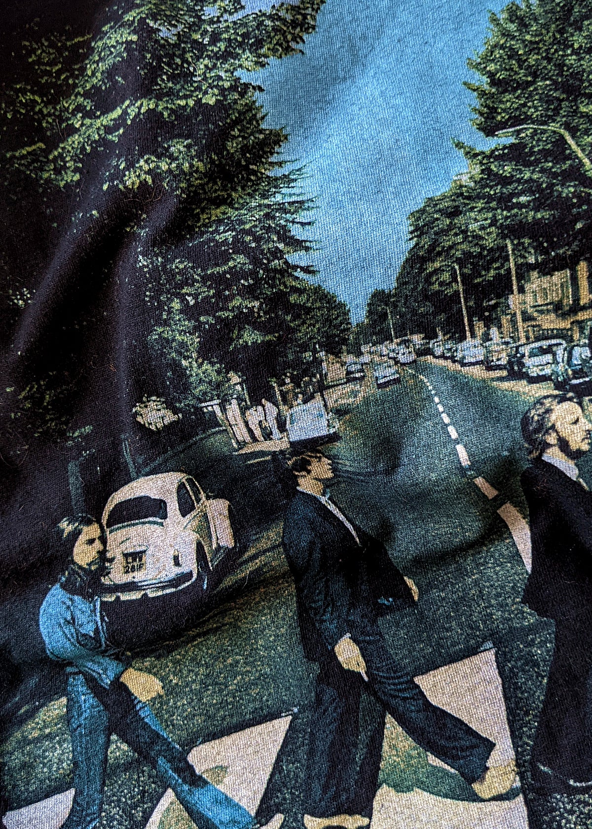 The Beatles Abbey Road Officially Licensed Boyfriend Tee – Black Salt