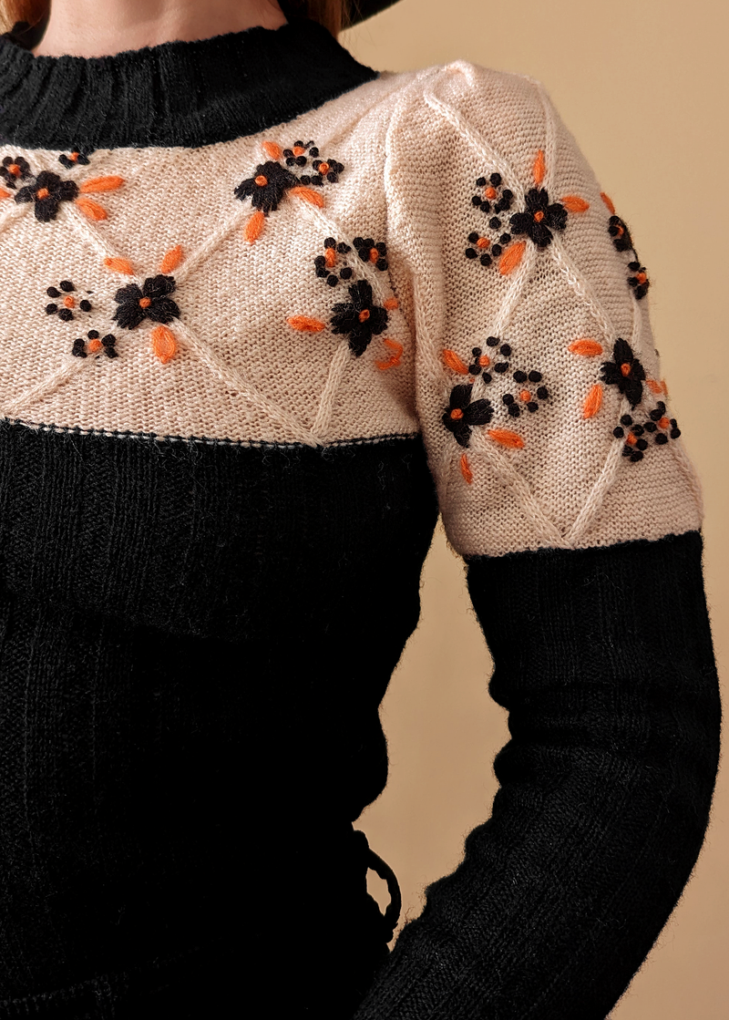 These Days Embroidered Sweater