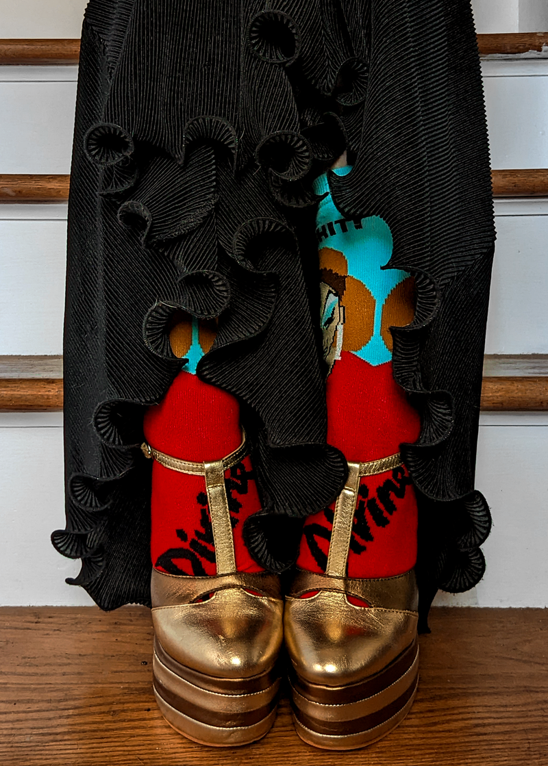 Divine "Eat Shit" Crew Dress Socks