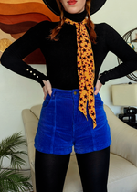 Electric Blue Cord Dusters Shorts