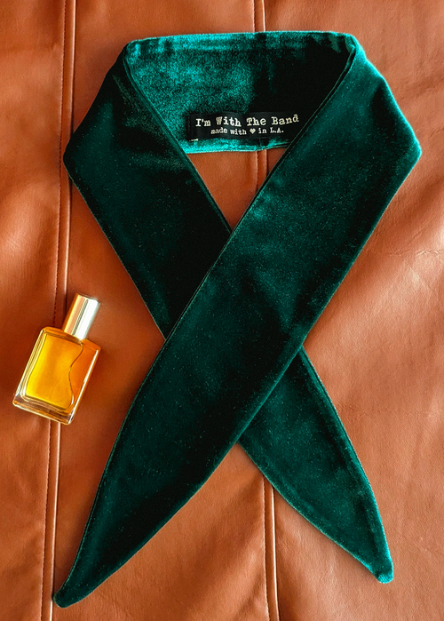 Emerald Duchess Velvet Scarf Tie
