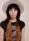 Hendrix Gold Velvet Long Scarf Tie