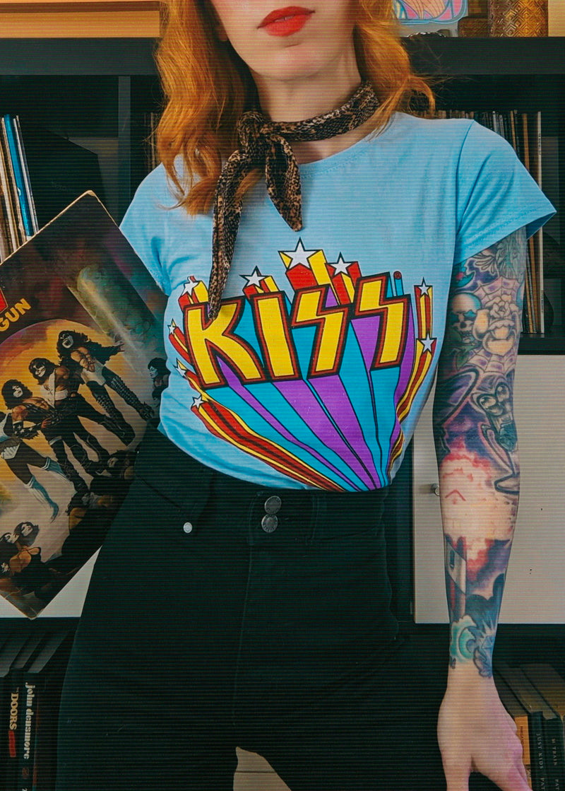 Kiss Star Power Fitted Tee