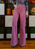 Lilac Pink Corduroy Eastcoast Flares