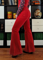 Scarlet Corduroy Eastcoast Flares
