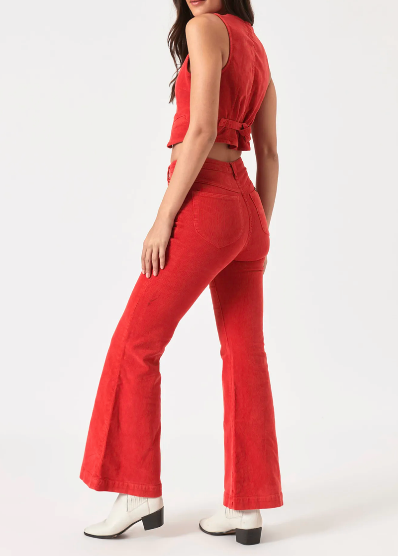 Scarlet Corduroy Eastcoast Flares
