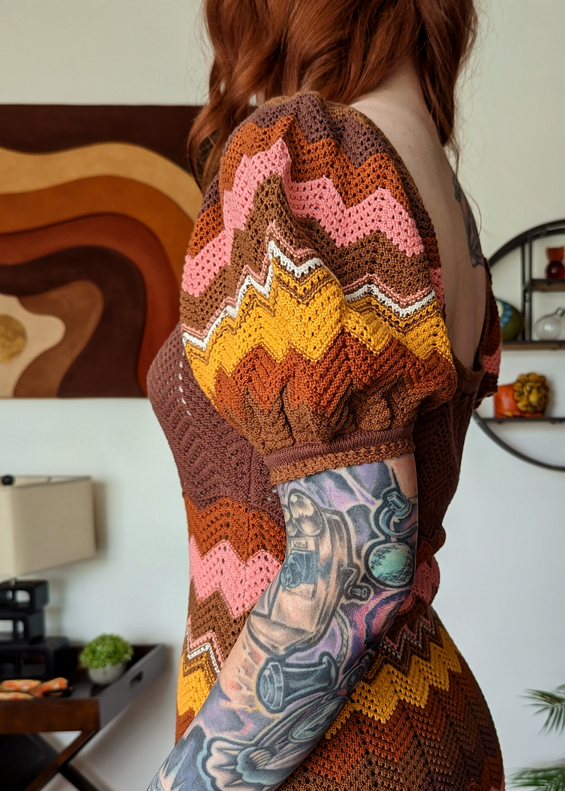 Ziggy Crochet Mini Dress