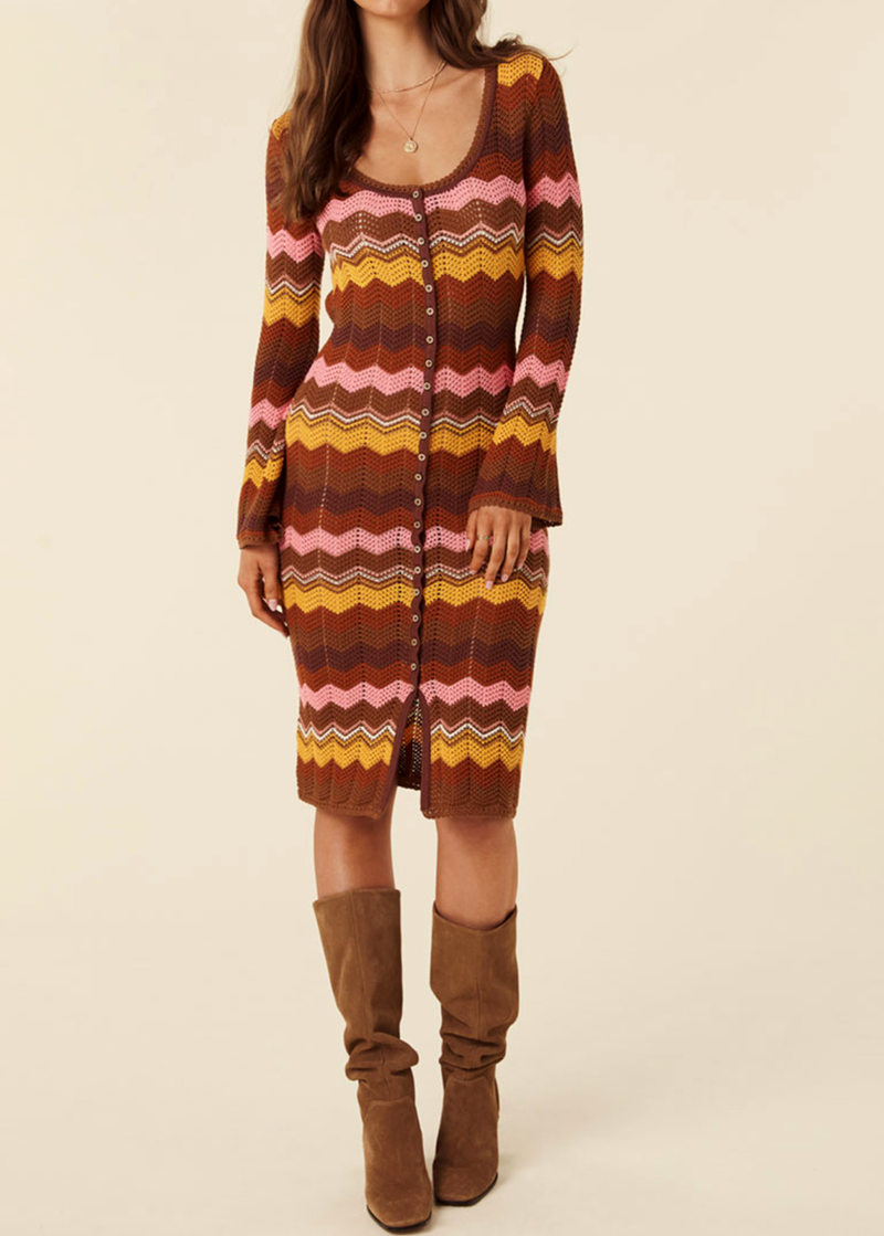 Ziggy Crochet Midi Dress / Duster
