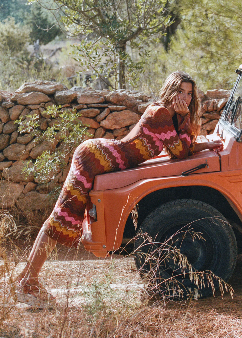 Ziggy Crochet Midi Dress / Duster