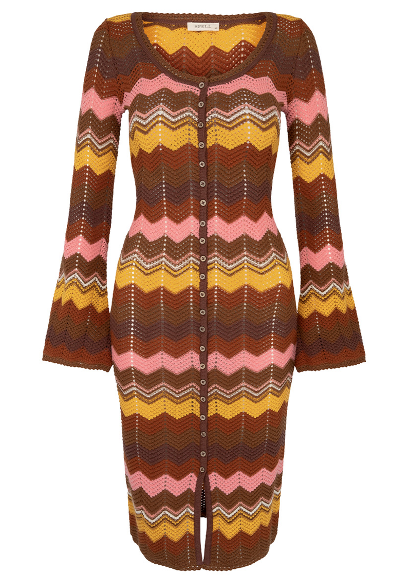 Ziggy Crochet Midi Dress / Duster