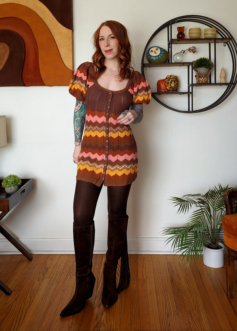 Ziggy Crochet Mini Dress