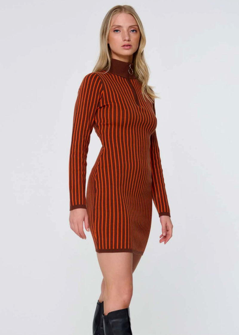 Rubber Soul Zip Knit Dress